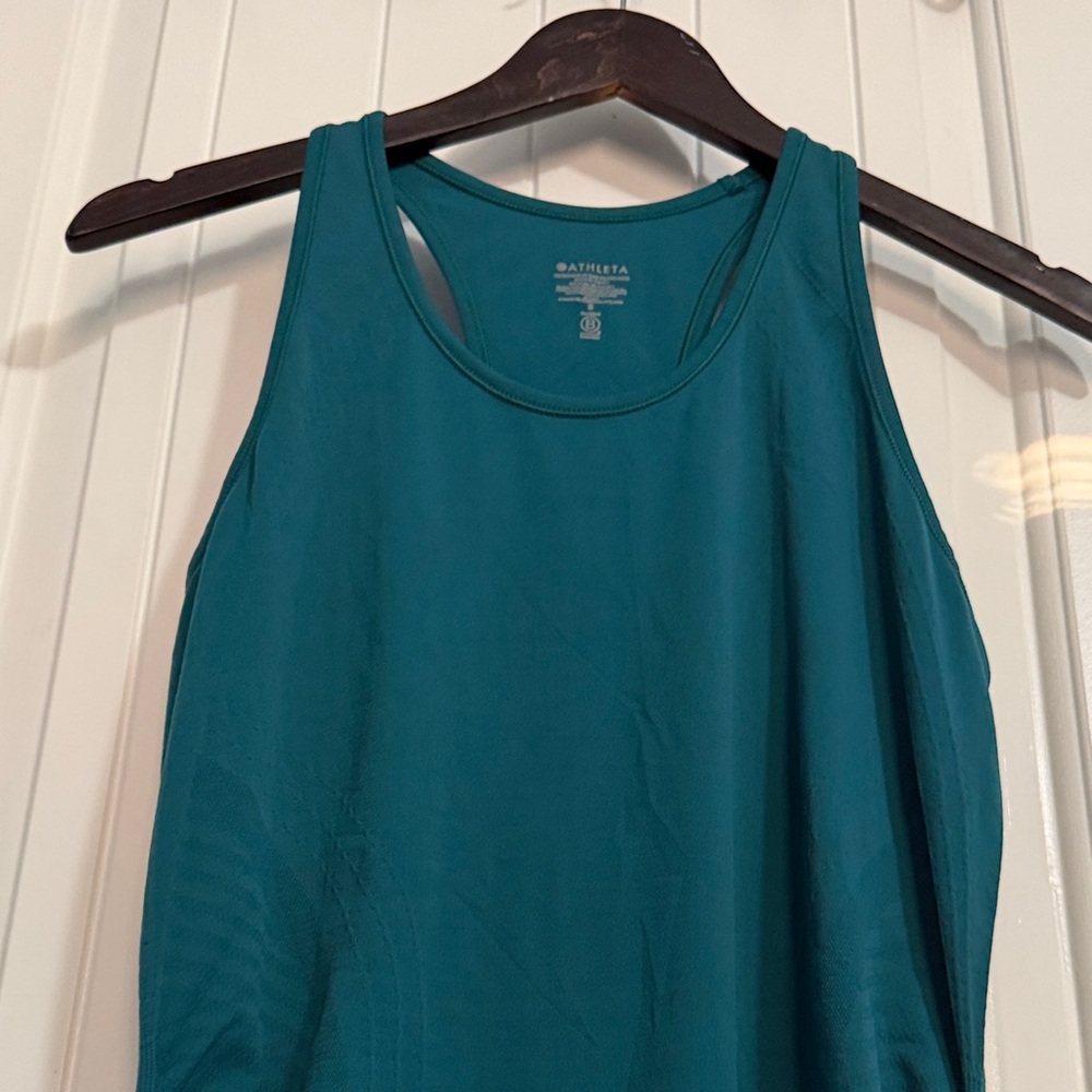 Athleta Deep Teal Racerback Workout Tank - Picture 6 of 6
